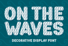 On the Waves Font On the Waves Font Poster 1
