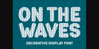 On the Waves Font Poster 1