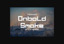 Onbold Smoke Font Poster 1