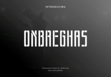 Onbreghas Font Poster 1