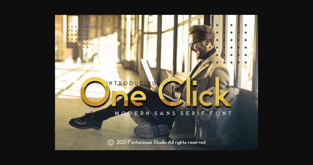 One Click Font Poster 1