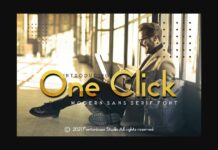 One Click Font Poster 1