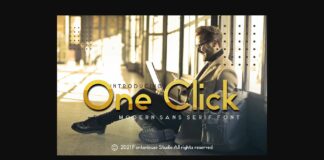 One Click Font Poster 1
