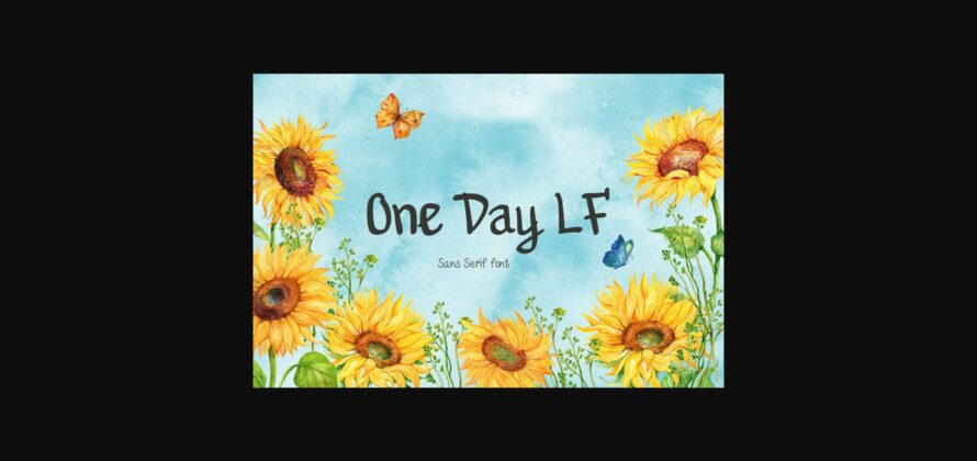 One Day Lf Font Poster 3