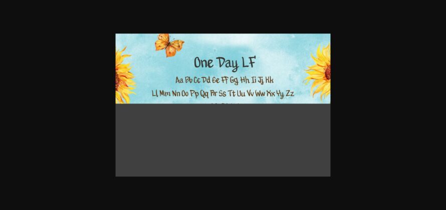 One Day Lf Font Poster 4