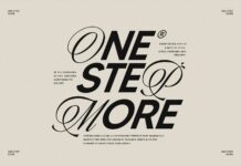 One Step More Font Poster 1