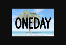 Oneday Font Poster 1