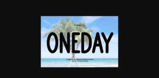 Oneday Font Poster 1