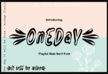 Oneday Font Poster 1