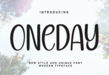 Oneday Font Poster 1