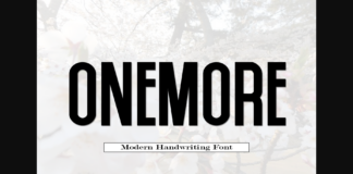 Onemore Font Poster 1