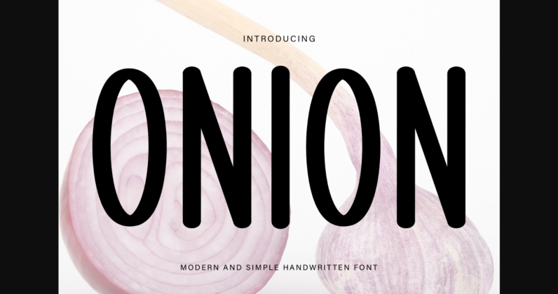 Onion Font Poster 3