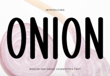 Onion Font Poster 1
