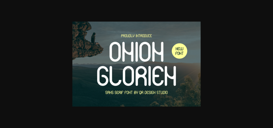 Onion Glorien Font Poster 3