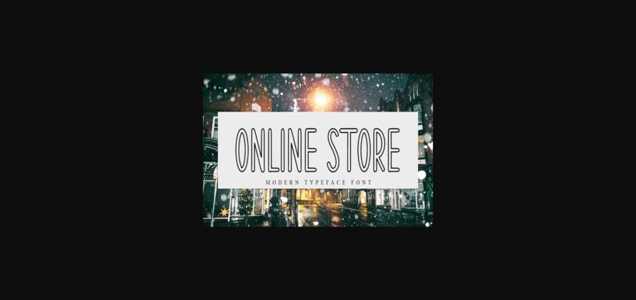 Online Store Font Poster 3