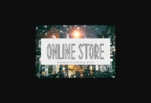 Online Store Font Poster 1