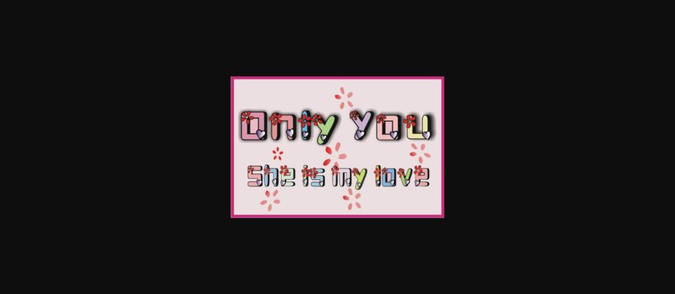 Only You Font Poster 3