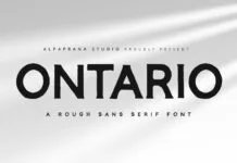 Ontario Font Ontario Font Poster 1