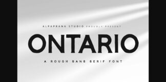 Ontario Font Poster 1