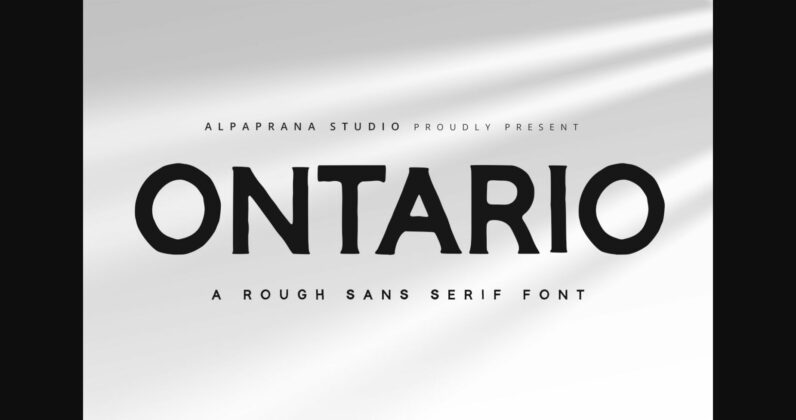 Ontario Font Poster 1