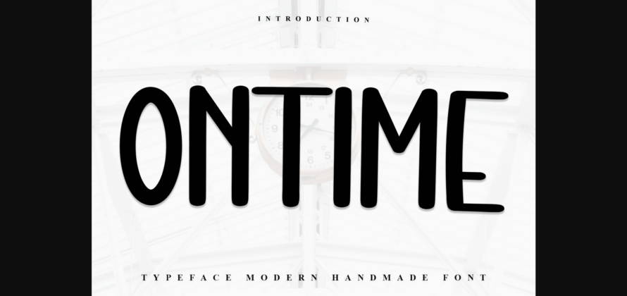 Ontime Font Poster 3