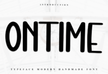 Ontime Font Poster 1