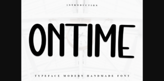 Ontime Font Poster 1