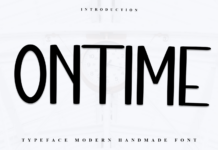 Ontime Font Poster 1