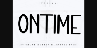 Ontime Font Poster 1