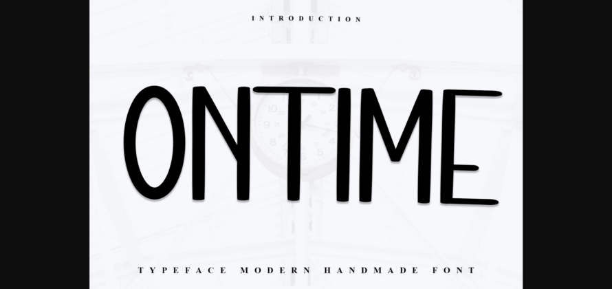 Ontime Font Poster 1