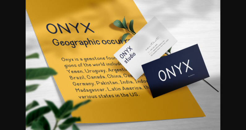Onyx Font Poster 4