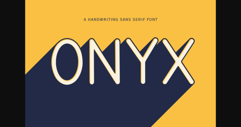 Onyx Font Poster 3