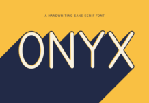 Onyx Font Poster 1