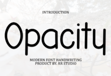 Opacity Font Poster 1