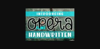 Opera Font Poster 1
