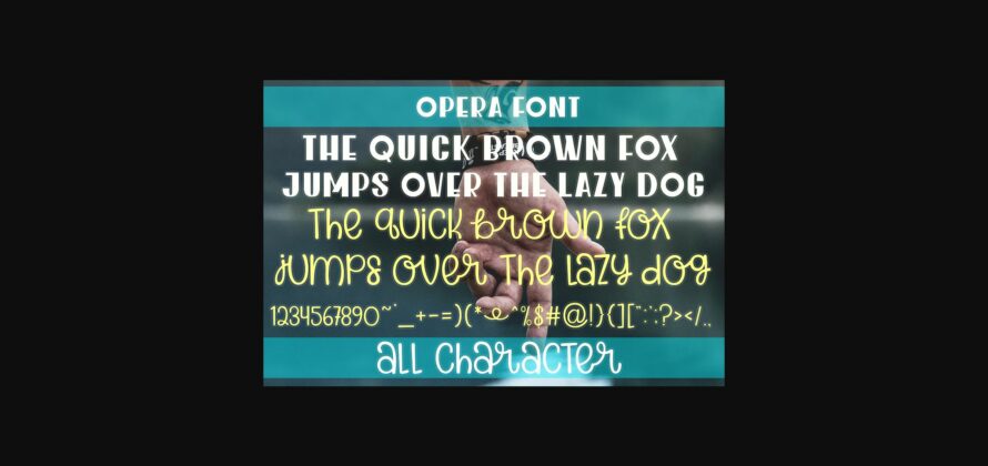 Opera Font Poster 4