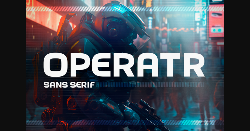 Operatr Font Poster 3