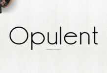 Opulent Font Poster 1