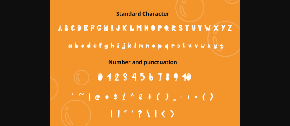 Orange Coffee Font Poster 4