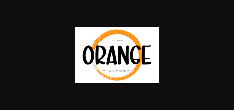 Orange Font Poster 3