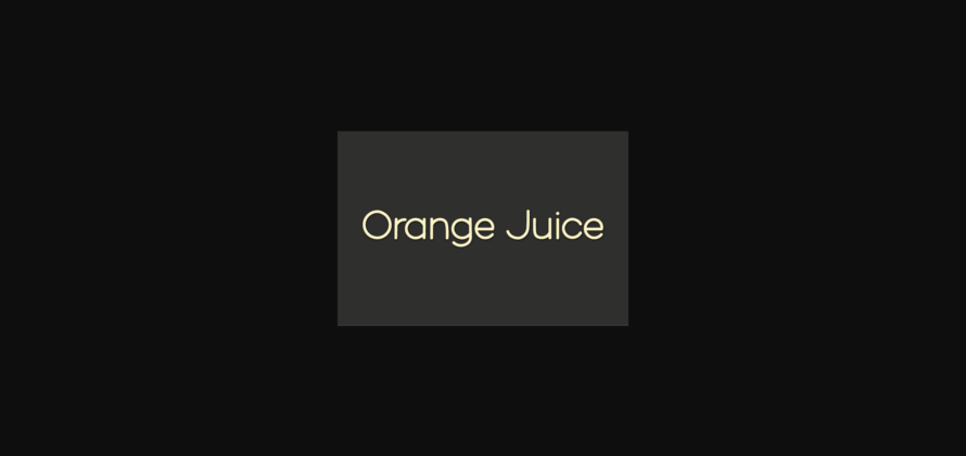 Orange Juice Font Poster 1