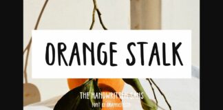 Orange Stalk Font Poster 1