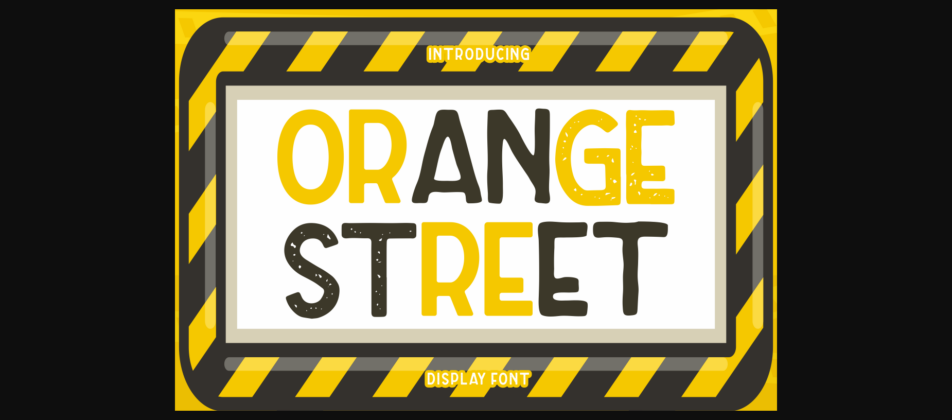 Orange Street Font Poster 3