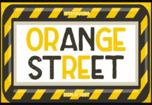Orange Street Font Poster 1