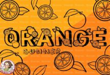 Orange Summer Font Poster 1