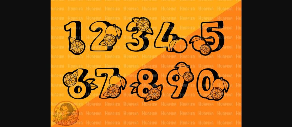 Orange Summer Font Poster 5