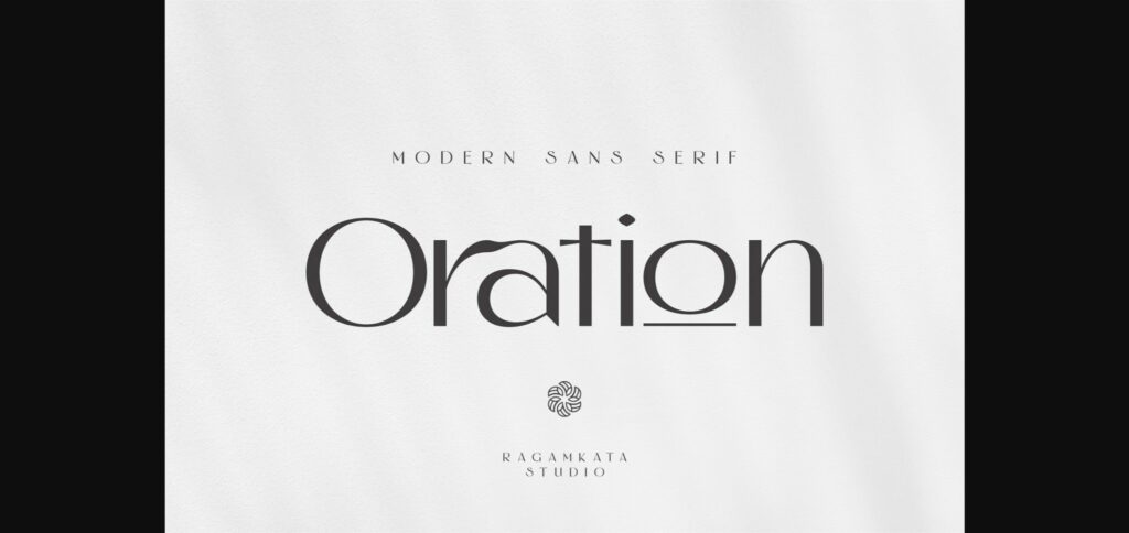 Oration Font Poster 3
