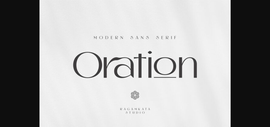 Oration Font Poster 3