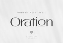 Oration Font Poster 1