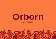 Orborn Font Poster 1